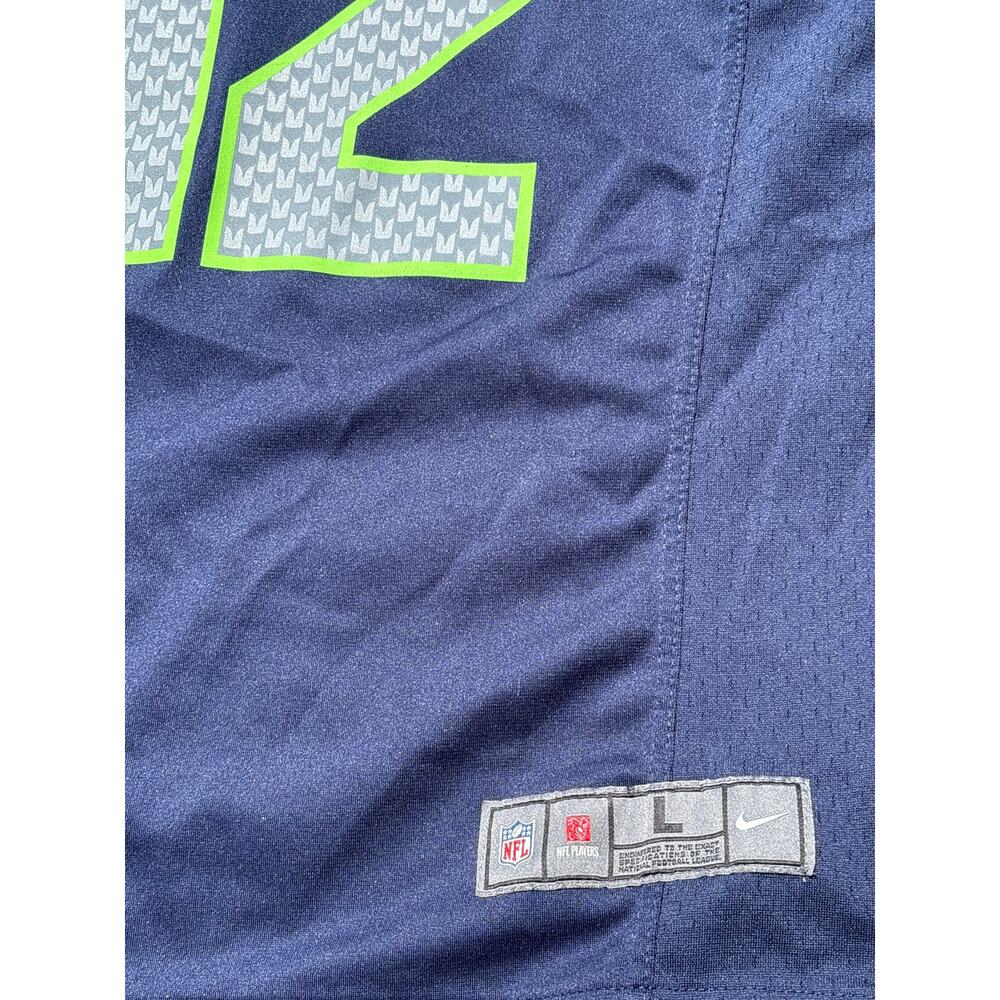 12th Fan Seahawks Nike On field NFL Jersey Youth Large official football Blue - Picture 5 of 6